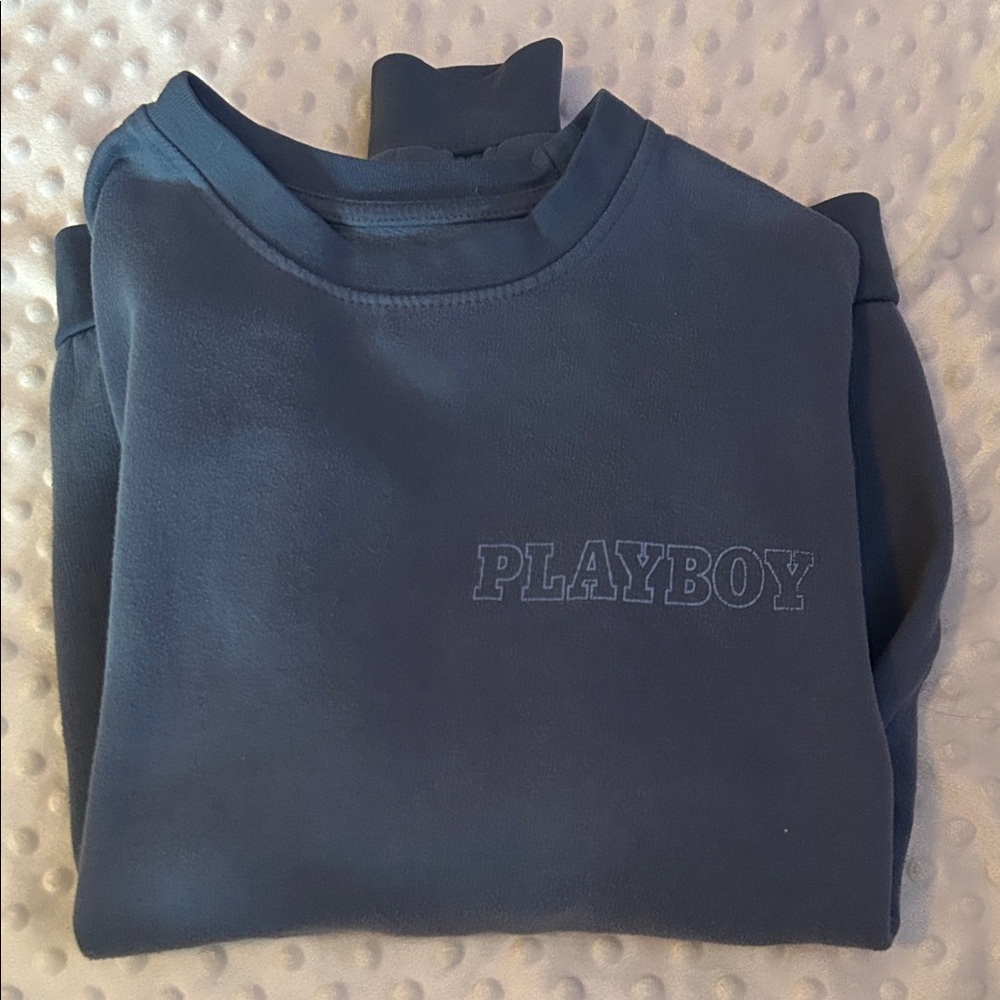 PLAYBOY Navy Crewneck